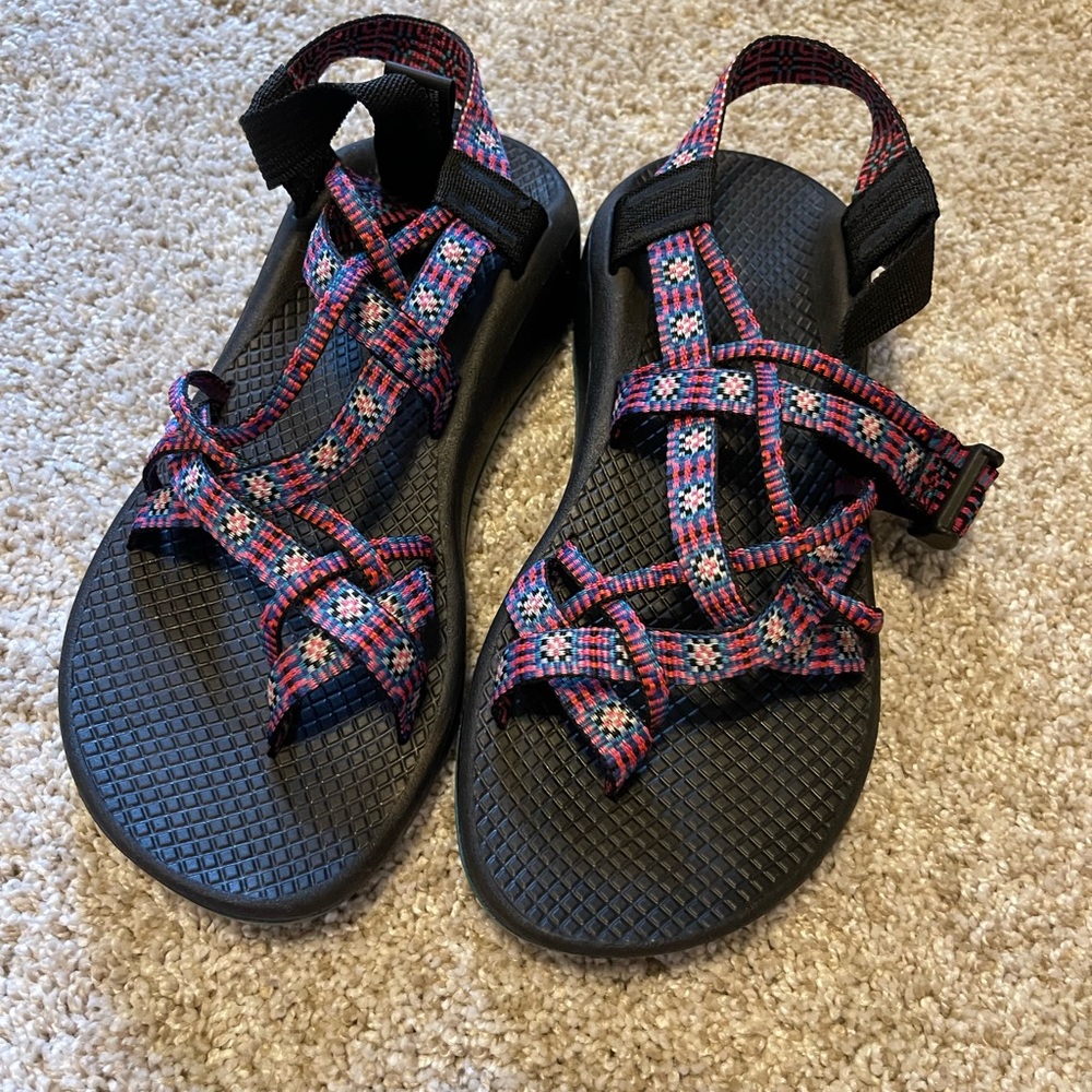 Chaco Black and Pink Sandals with Z-Strap System